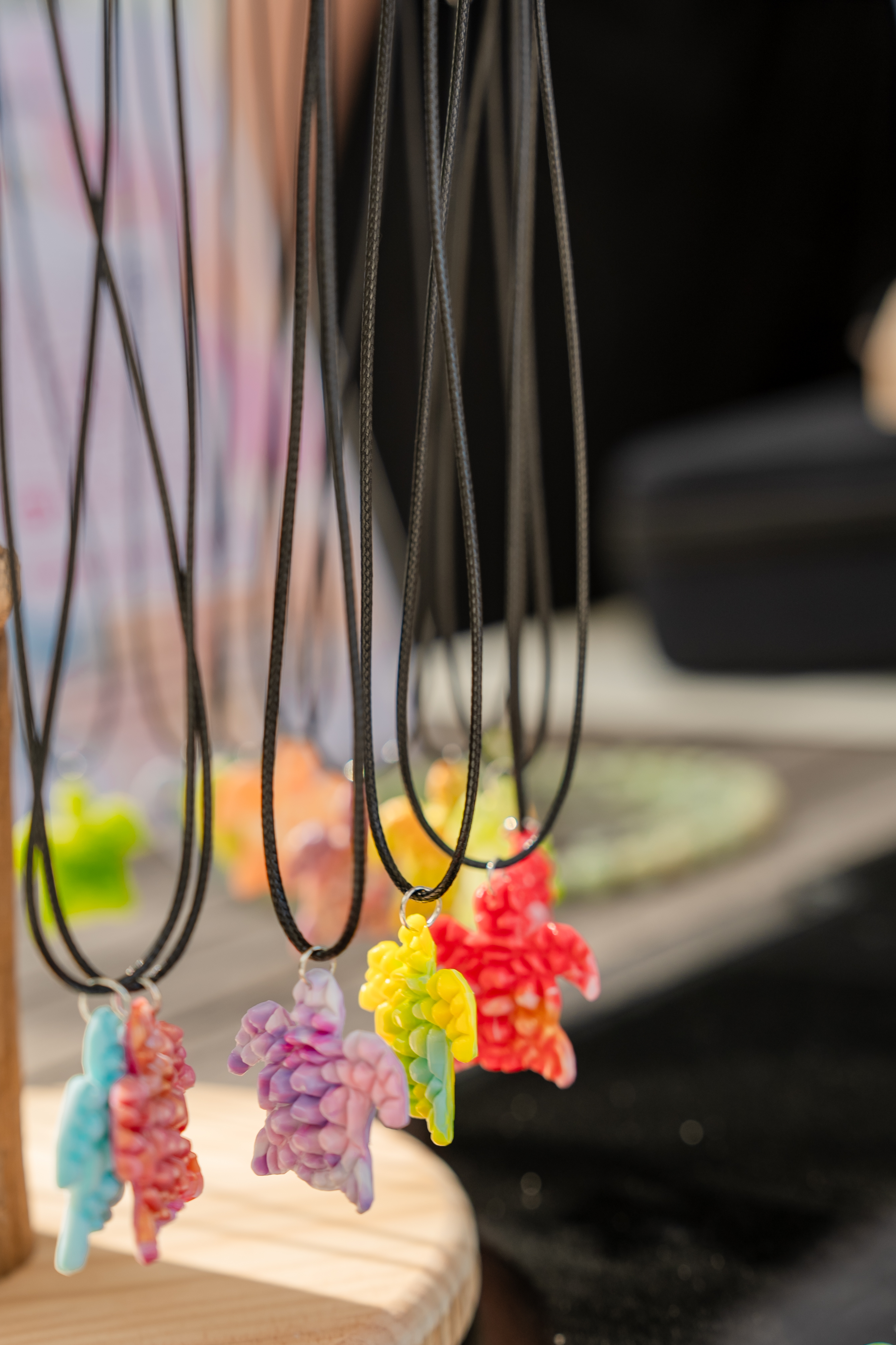 Handcrafted products on display